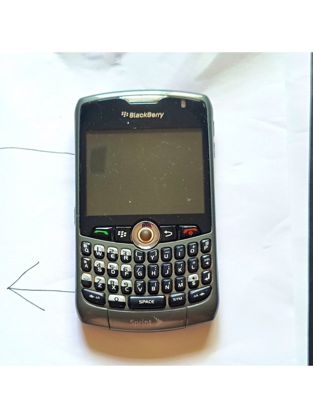 (For Collection) BlackBerry 8330 Sprint CDMA 3G Bar QWERTY Smartphone Gray/Black